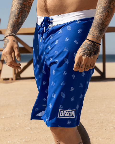Men's Reaper Madness Boardshorts - Blue & White | Dixxon Flannel Co.