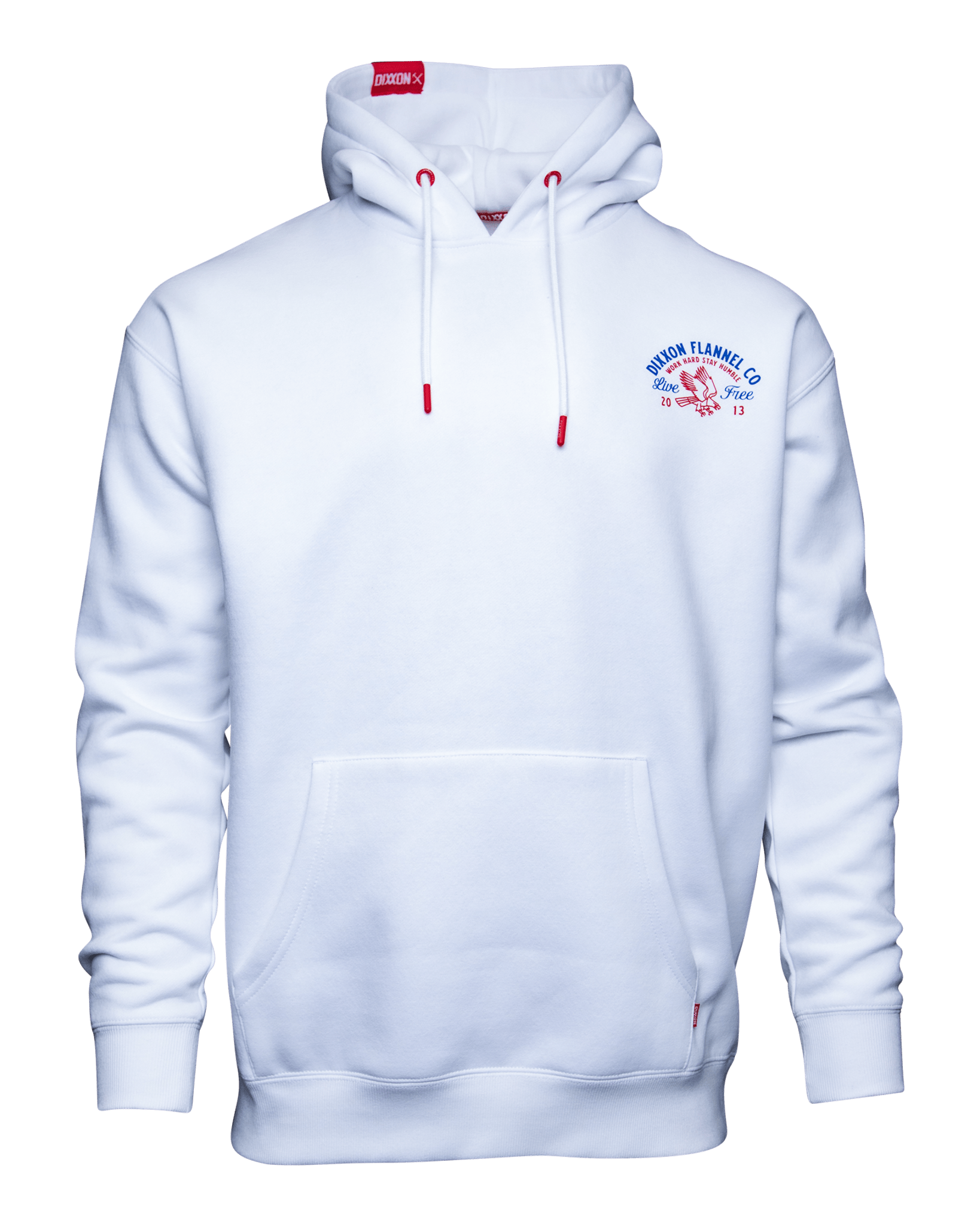 Dixxon Red Blue Hoodie White: Shop Now Dixxon 2025