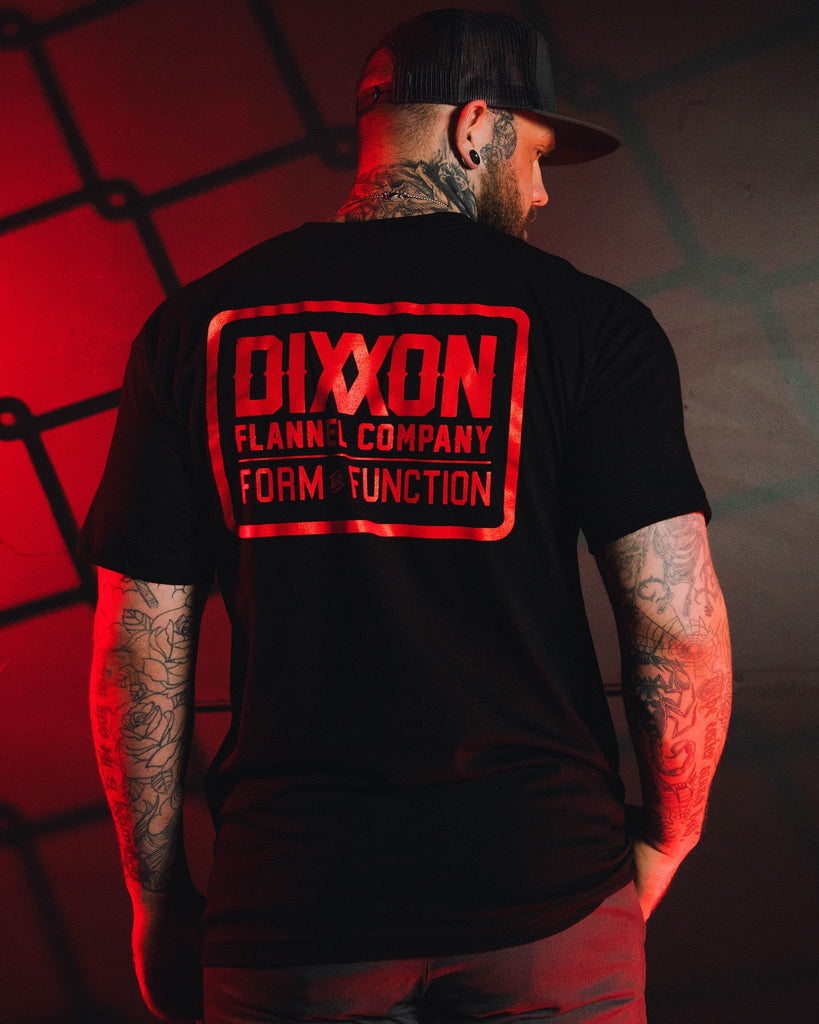 Red Classic Logo T-Shirt - Black - Dixxon Flannel Co.