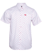 Red Finney Short Sleeve - White - Dixxon Flannel Co.
