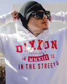 Red In The Streets Pullover Hoodie - White - Dixxon Flannel Co.