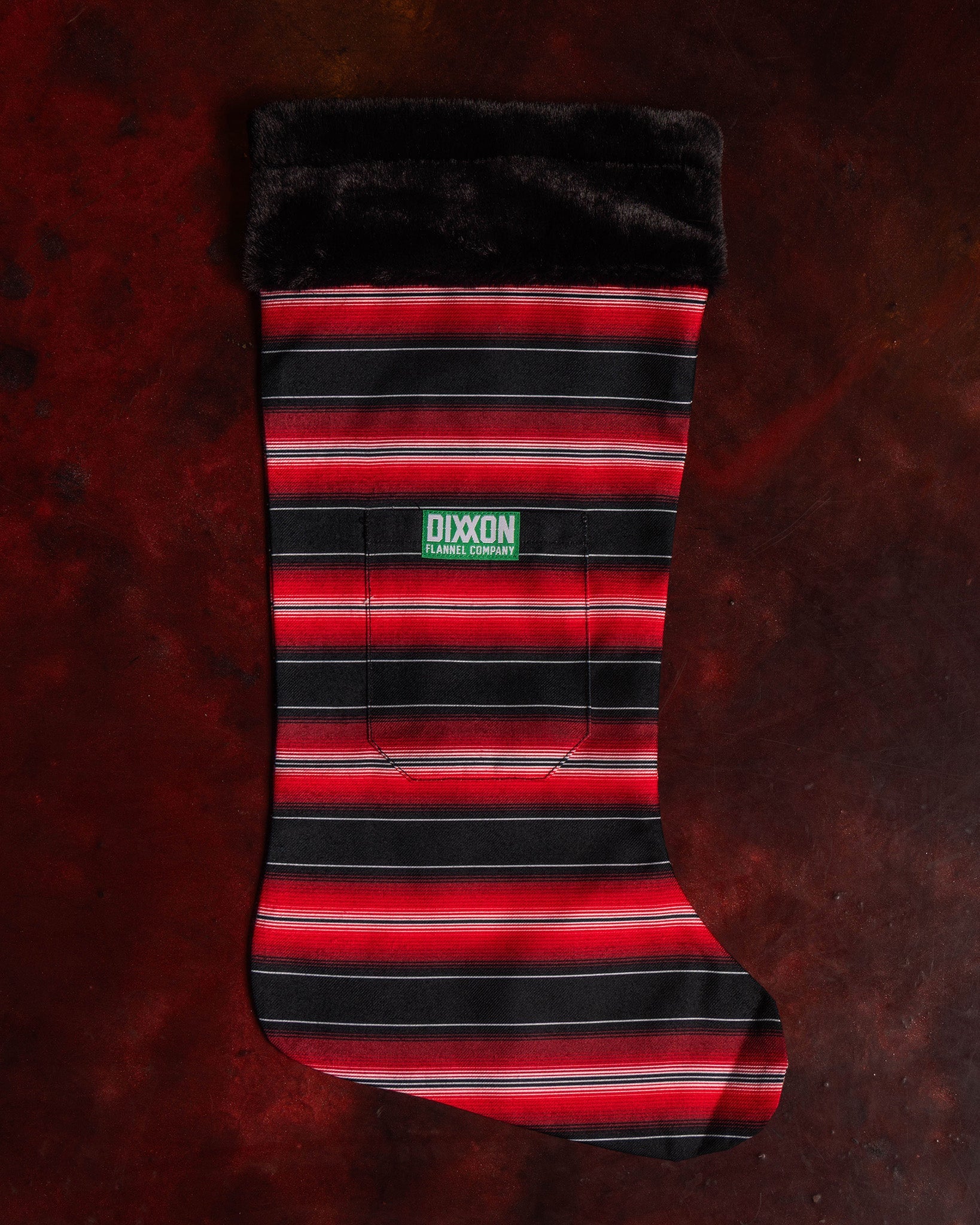 Red Serape Christmas Stocking | Dixxon Flannel Co.
