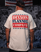 Red, White, & Blue Freedom Stamp T-Shirt - White - Dixxon Flannel Co.
