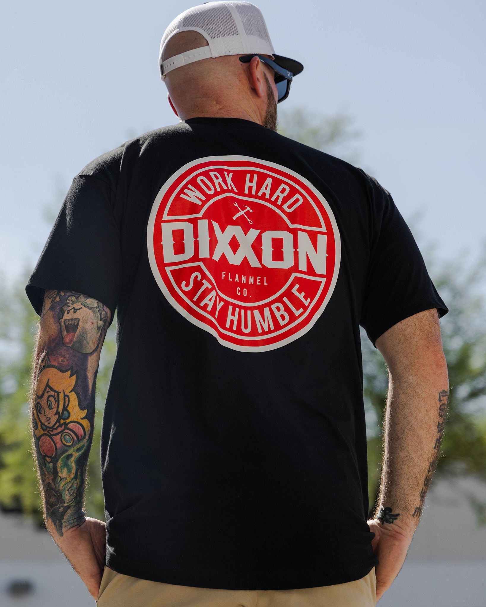 Red & White Corpo T-Shirt - Black - Dixxon Flannel Co.