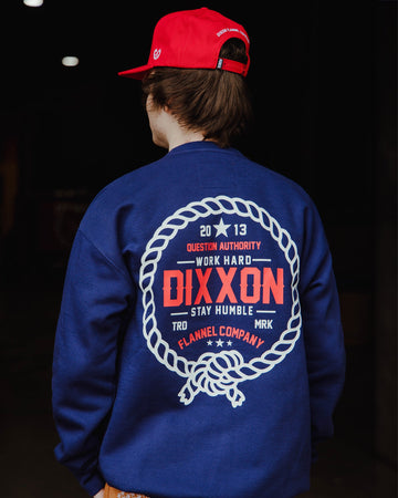 Red & White Trademark Crewneck Sweatshirt - Navy | Dixxon Flannel Co.