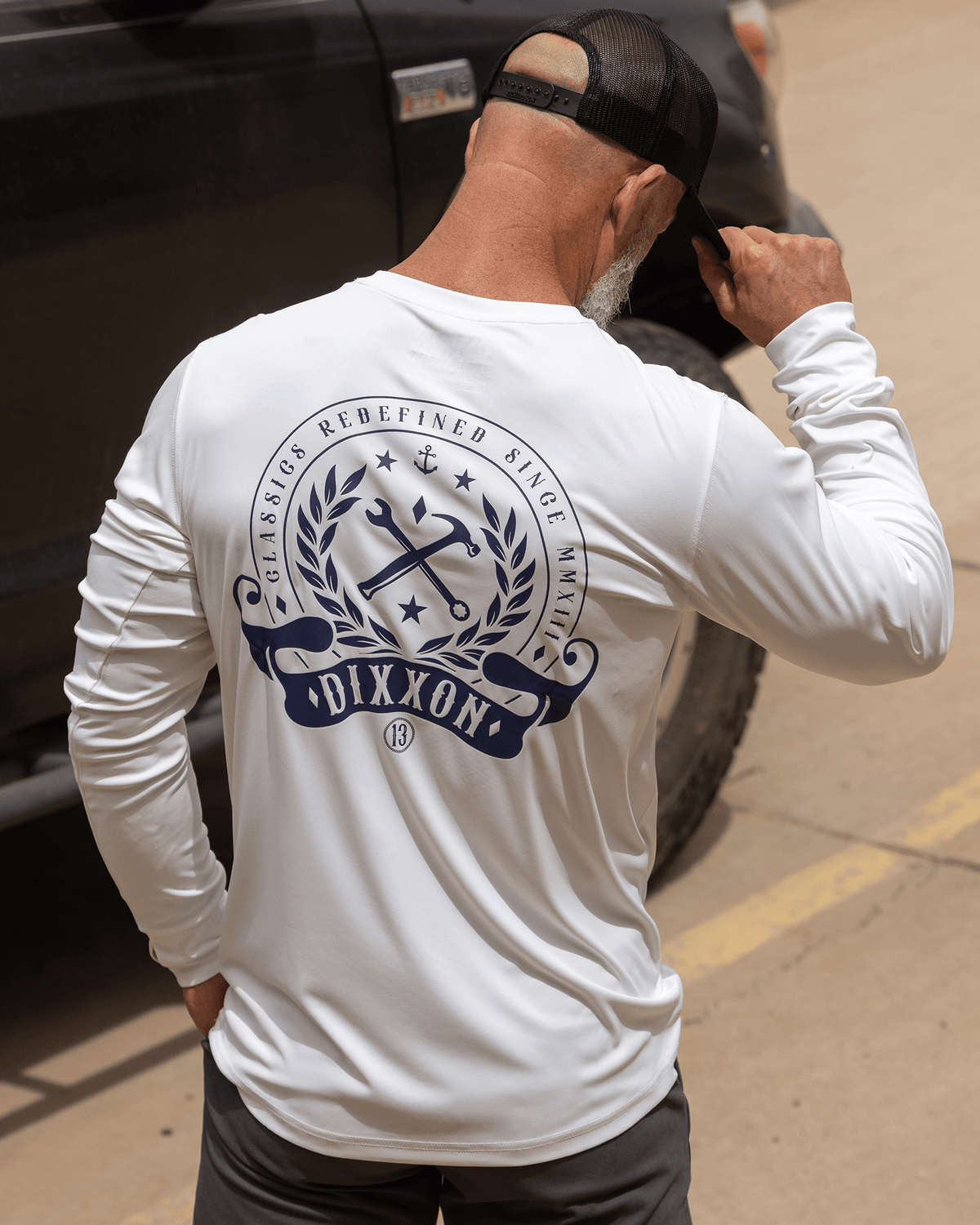 Redefined UV Long Sleeve T-Shirt - White - Dixxon Flannel Co. view 1
