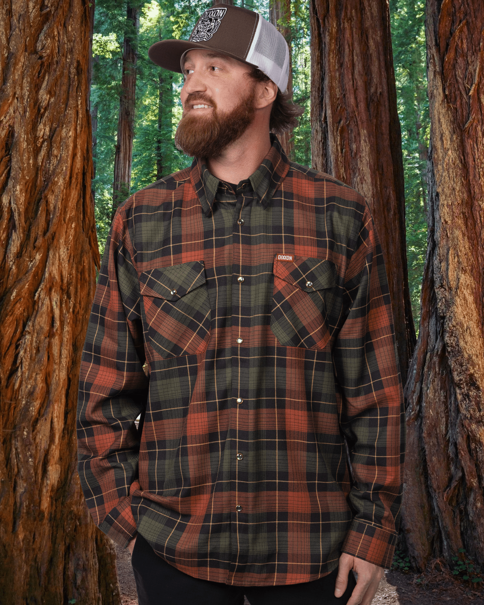 Redwood Forest Flannel - This Land Series - Dixxon Flannel Co.