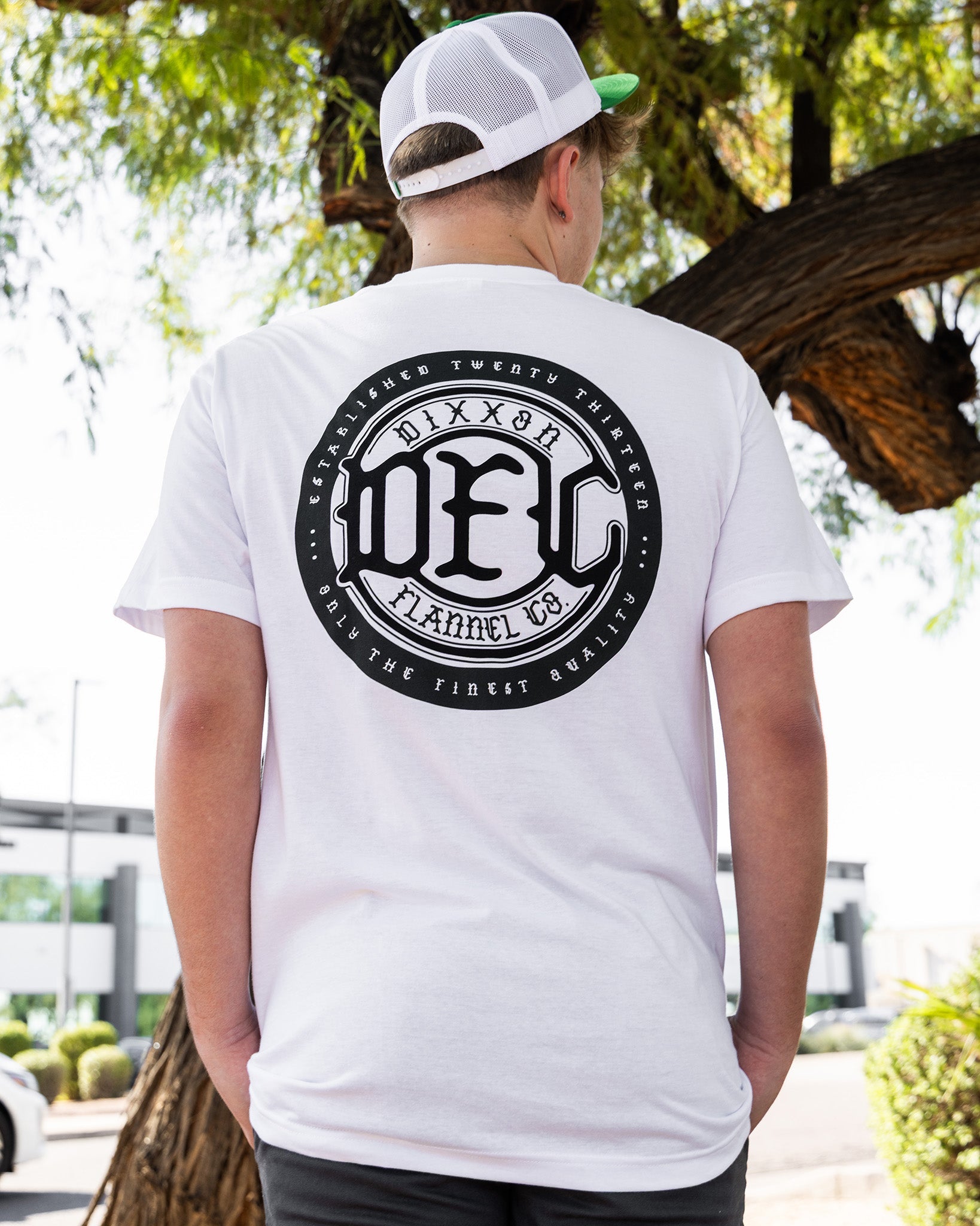Dixxon Represent T-Shirt - White: Shop Now | Dixxon