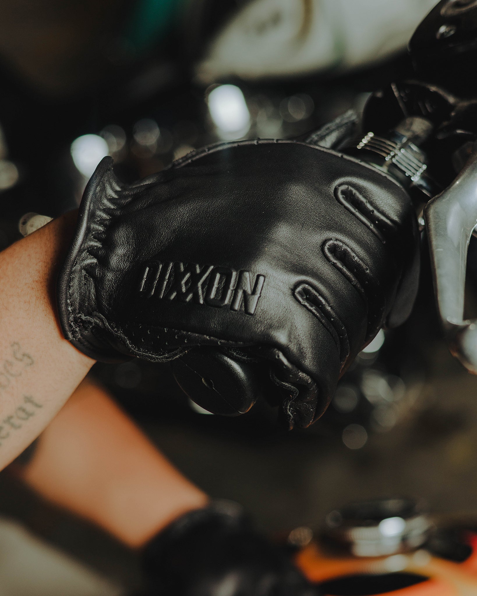 leather handschuhe Dixxon Black Roper Moto Gloves: Premium Leather Comfort