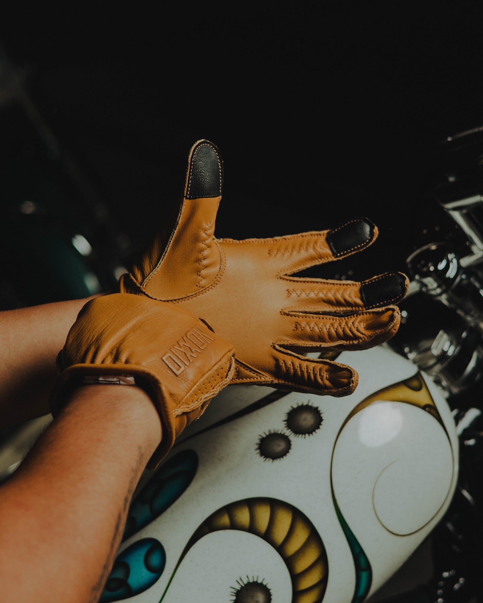 Leather Gloves Full Hand Bike Gloves Leather Gloves Full Hand