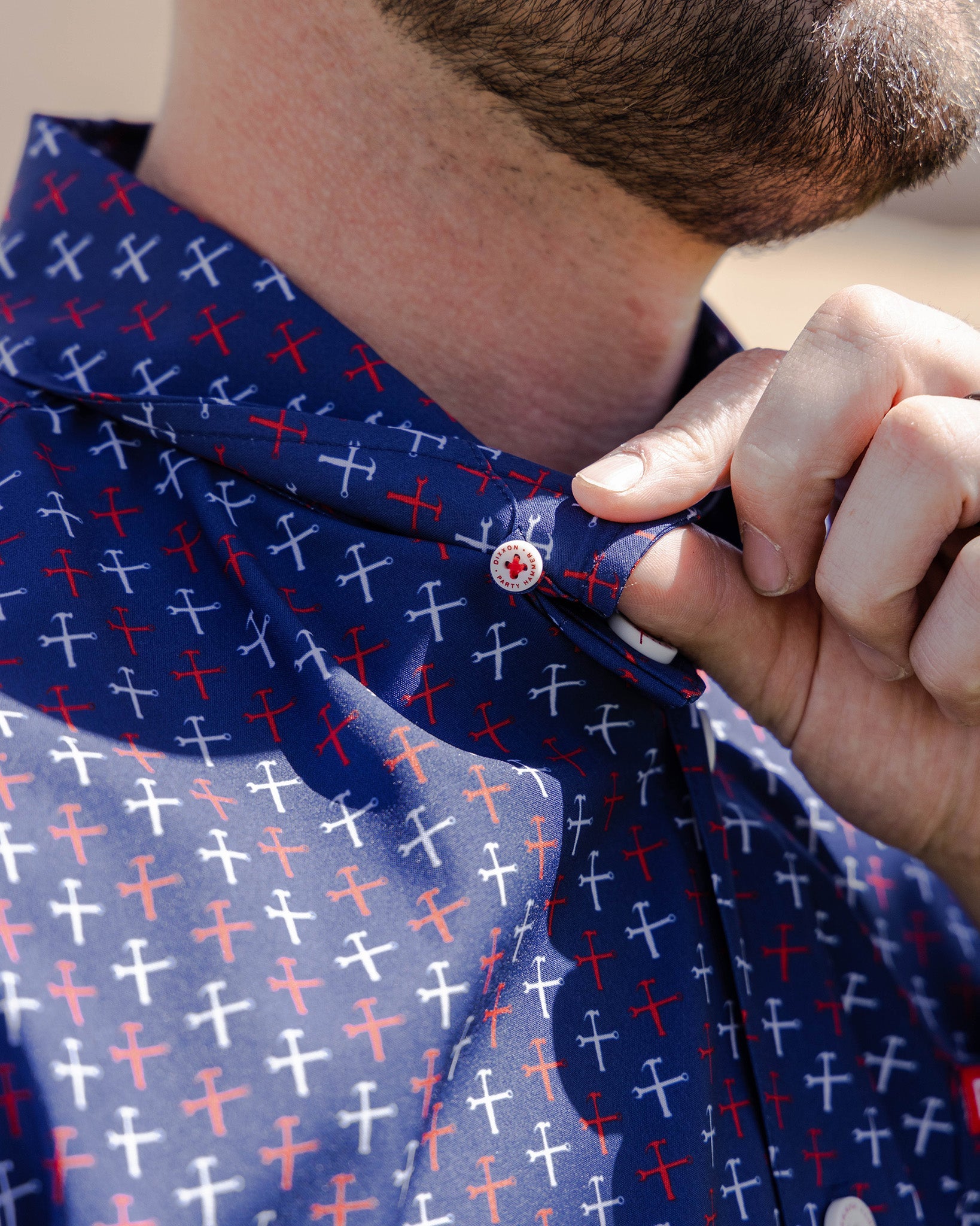 RWB Party Hammers Party Shirt - Blue - Dixxon Flannel Co.