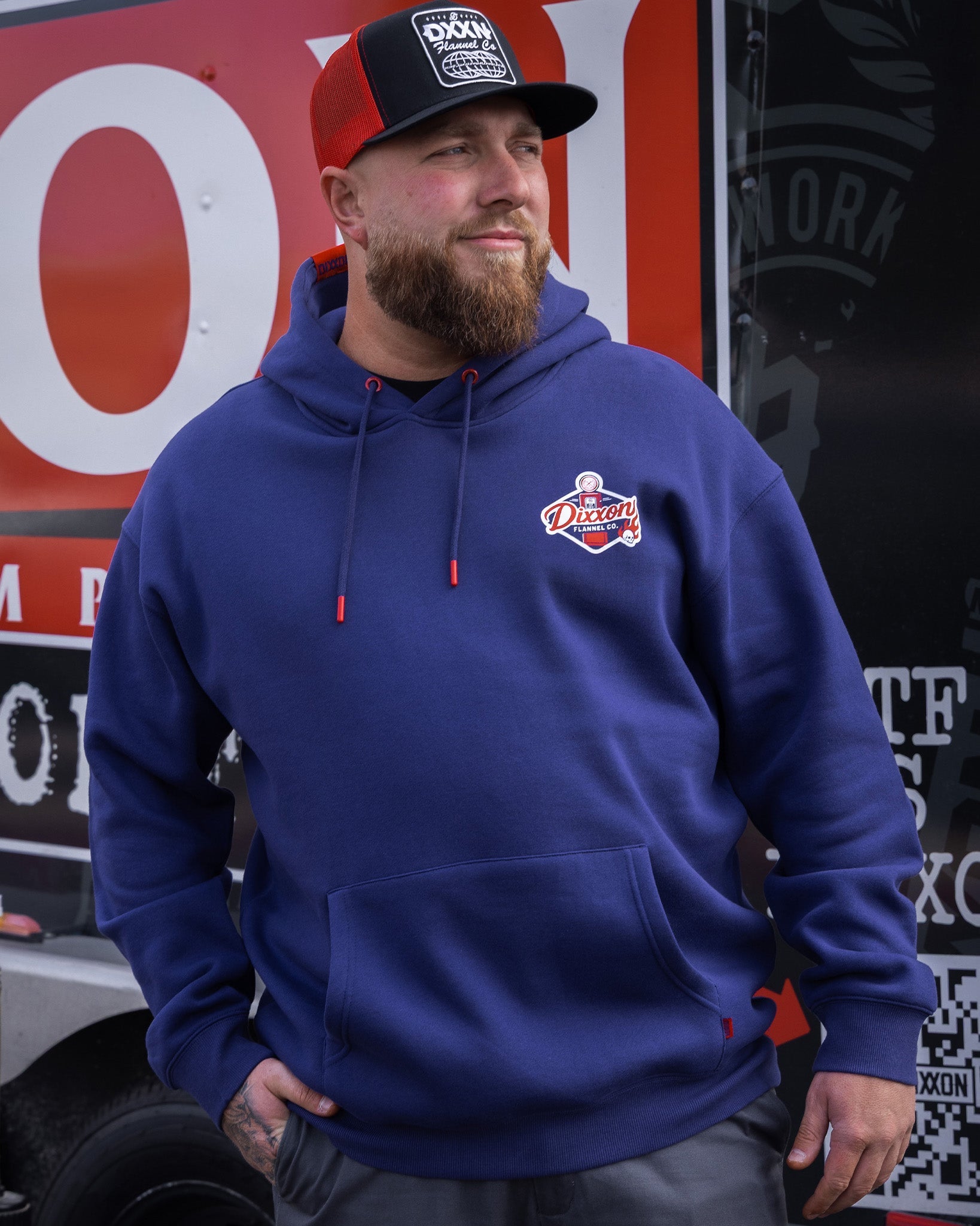 RWB Petrol Pullover Hoodie - Navy | Dixxon Flannel Co.