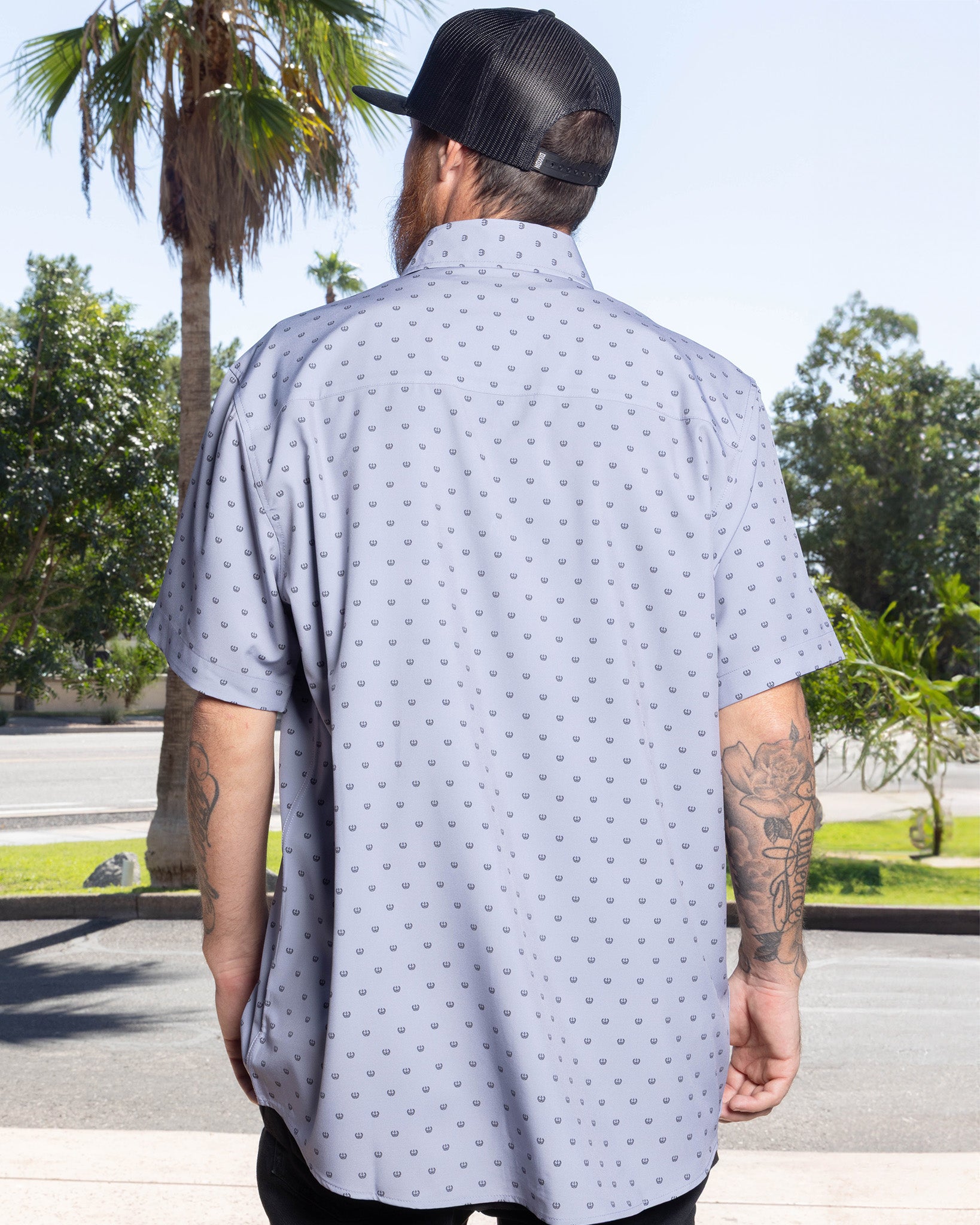 Salty Crest Party Shirt - Gray & Black | Dixxon Flannel Co.