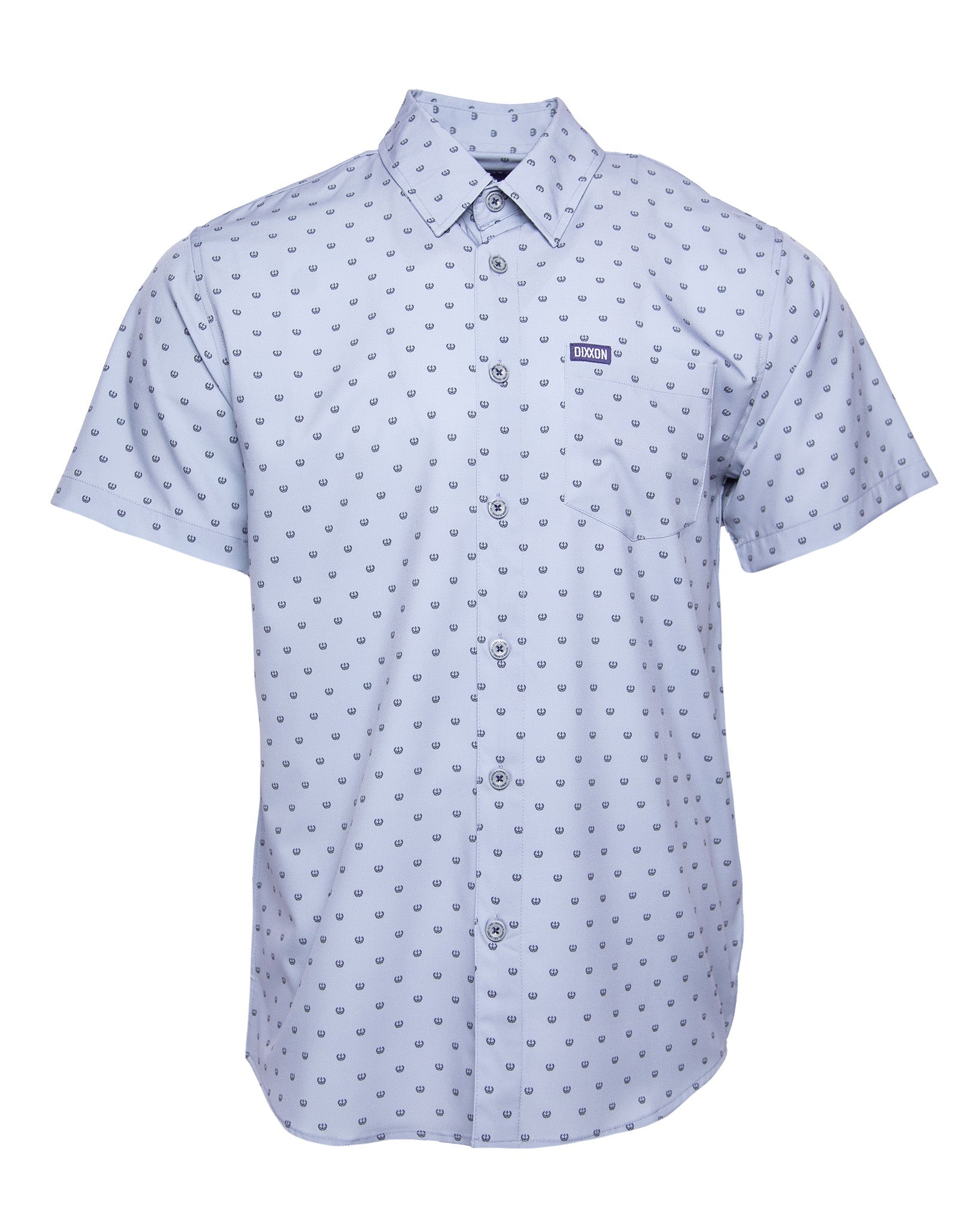 Salty Crest Party Shirt - Gray & Black - Dixxon Flannel Co.