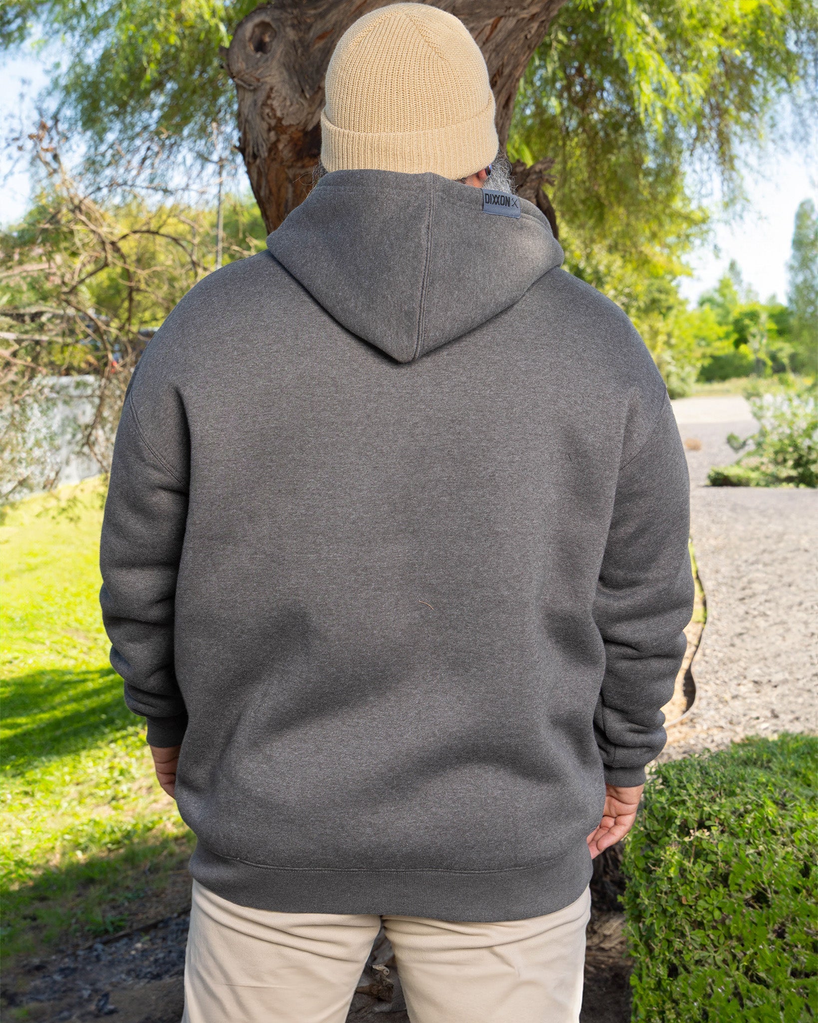 Sherpa Lined Zip Up Hoodie - Heather Charcoal - Dixxon Flannel Co.