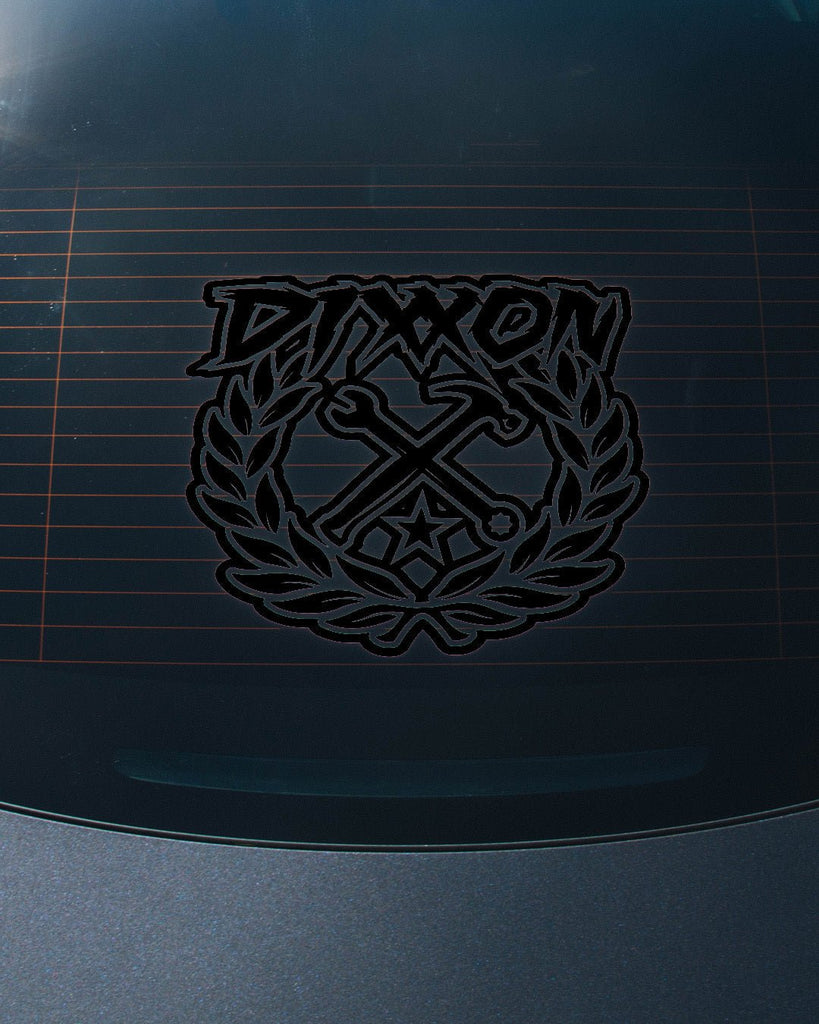 Sketchy Crest Die Cut Sticker - 14" - Dixxon Flannel Co.