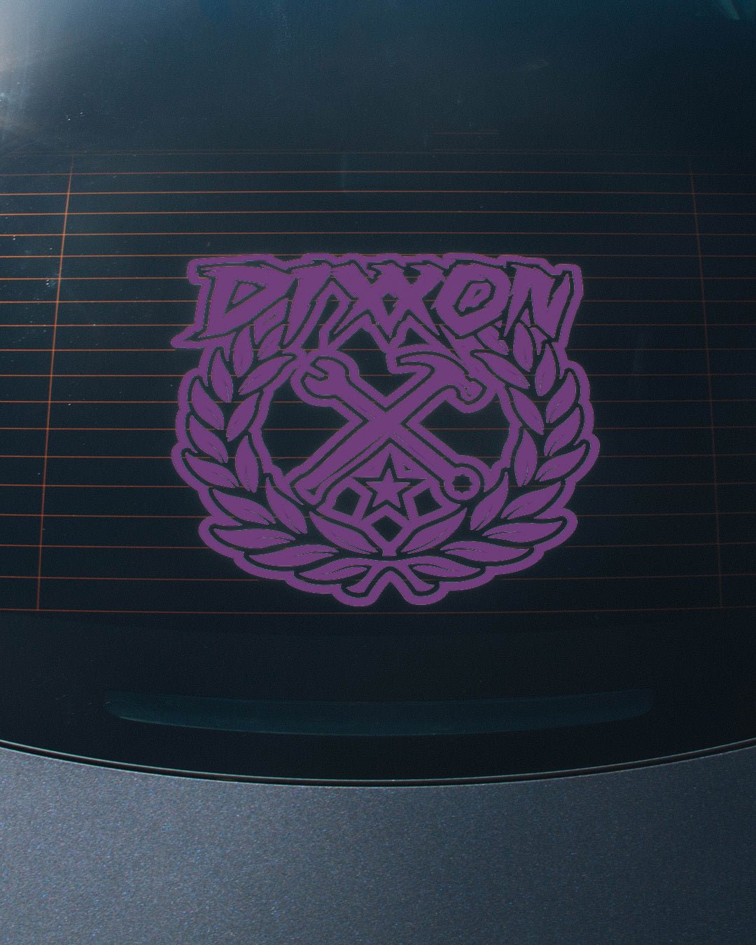 Sketchy Crest Die Cut Sticker - 14" - Dixxon Flannel Co.