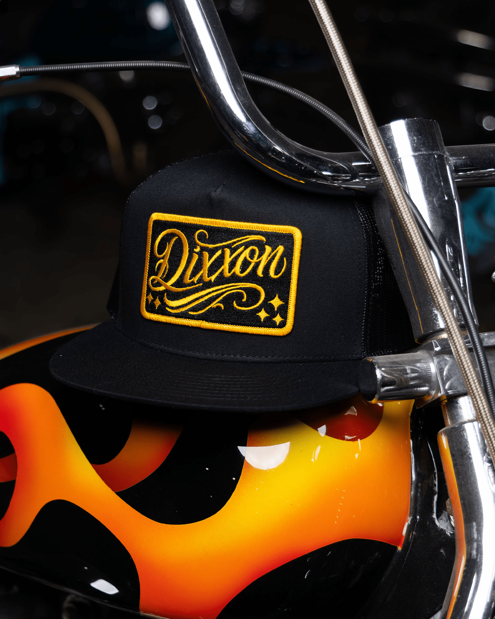 Slammed Flat Bill Trucker Snapback - Gold & Black - Dixxon Flannel Co.