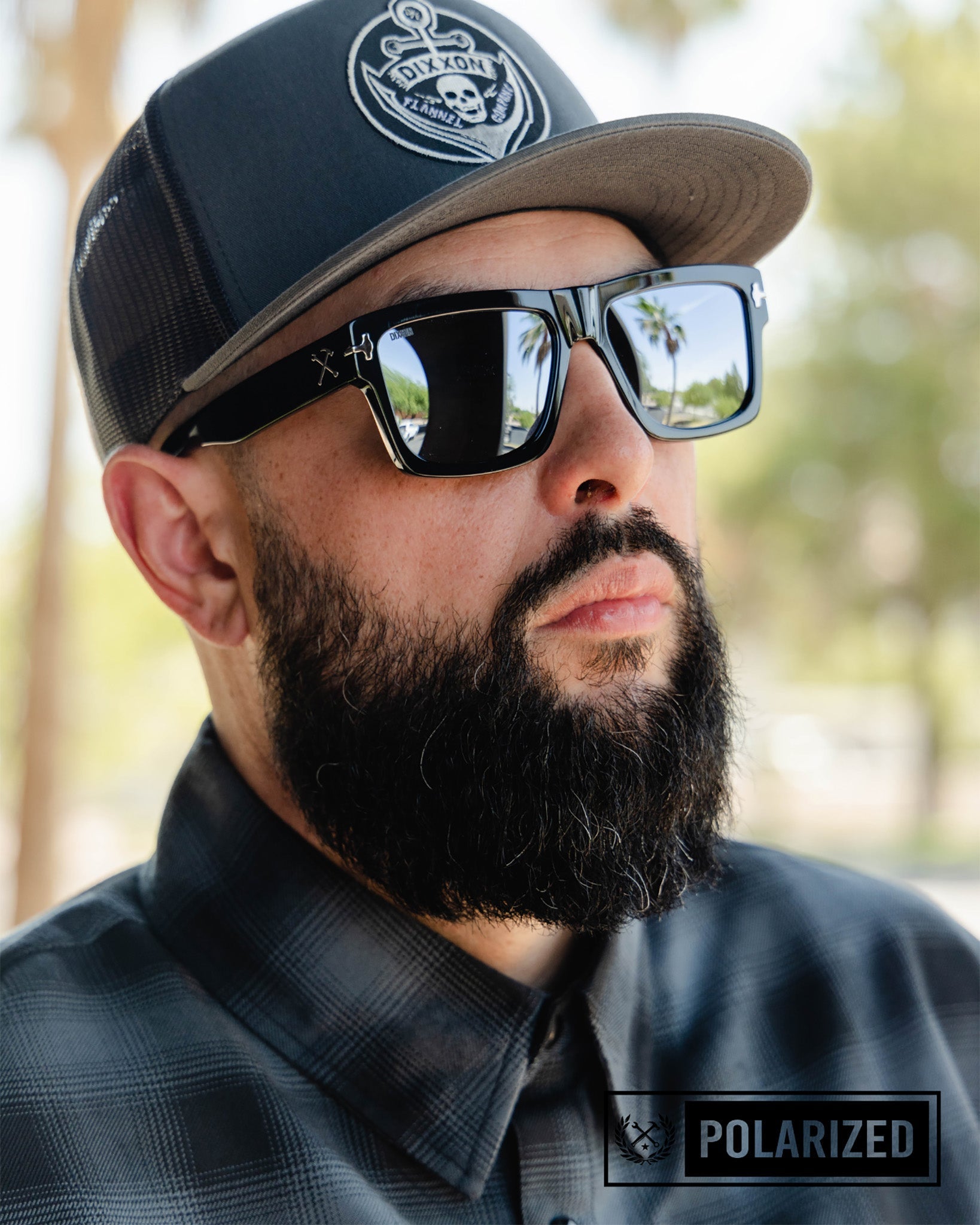 Sledge Sunglasses - Black & Chrome Polarized - Dixxon Flannel Co.