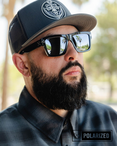 Dixxon Sledge Sunglasses: Black & Chrome - Shop Today