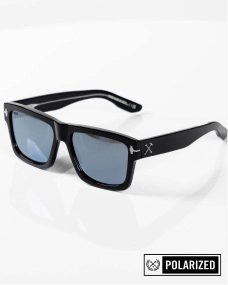 Sledge Sunglasses - Black & Chrome Polarized - Dixxon Flannel Co.