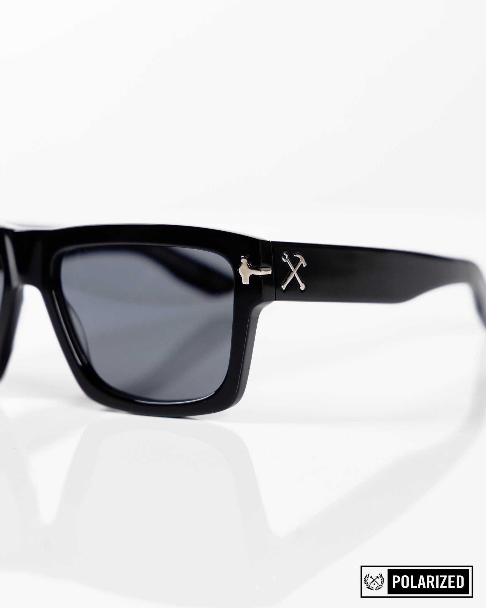 Sledge Sunglasses - Black & Grey Polarized - Dixxon Flannel Co.