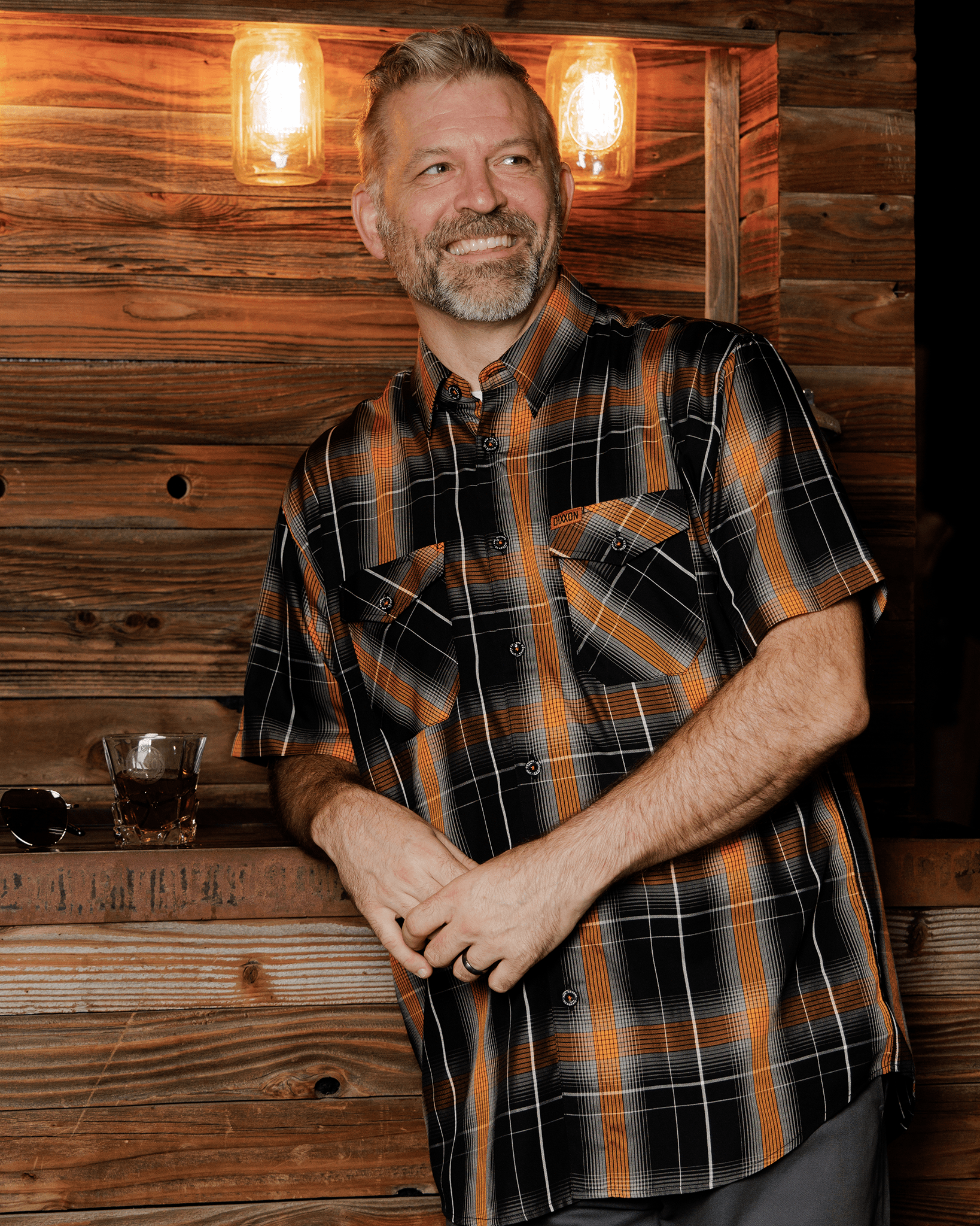 Smoked Oak Bamboo Short Sleeve - Dixxon Flannel Co. view 1