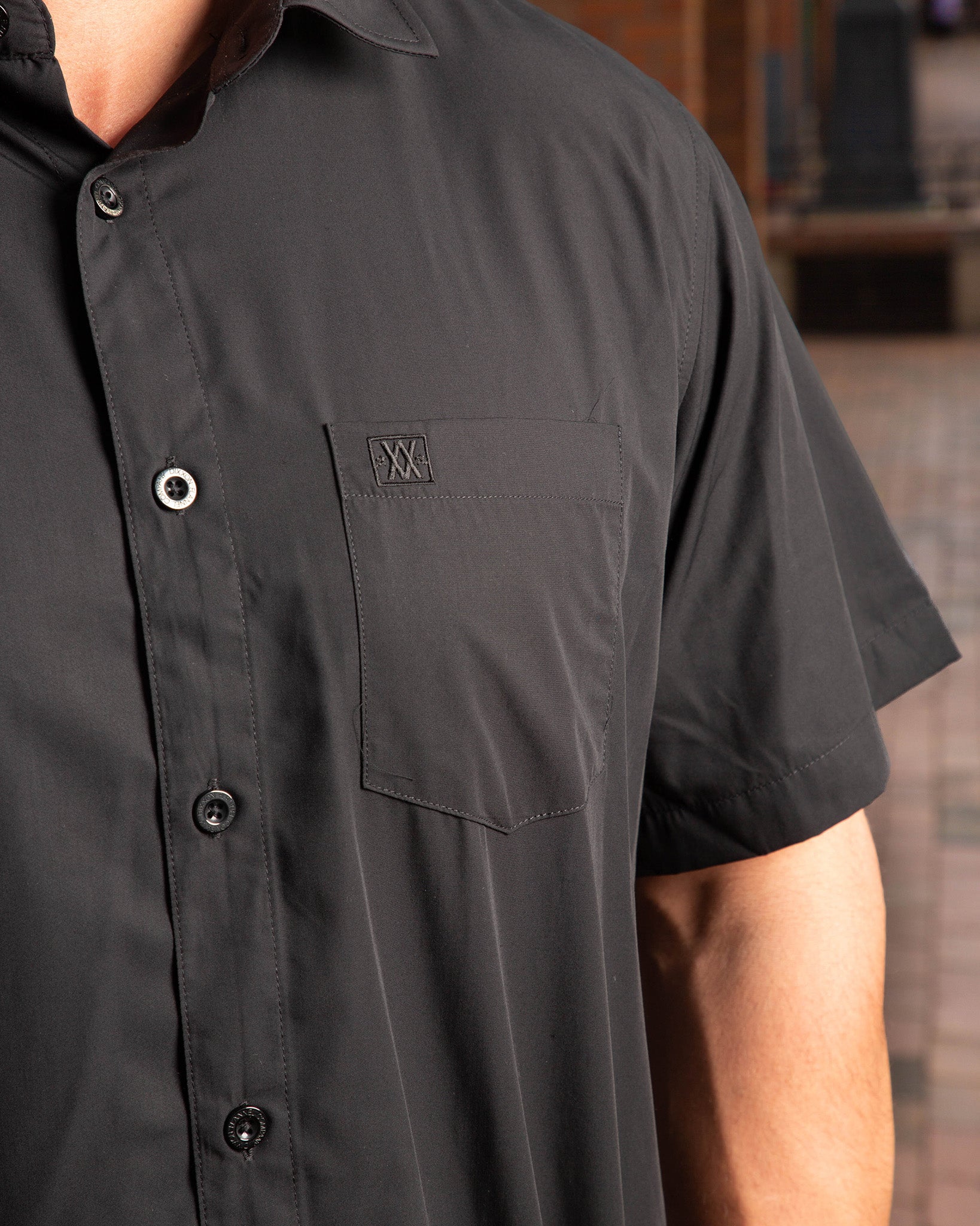 Solid Bamboo Short Sleeve 2.0 - Black - Dixxon Flannel Co.