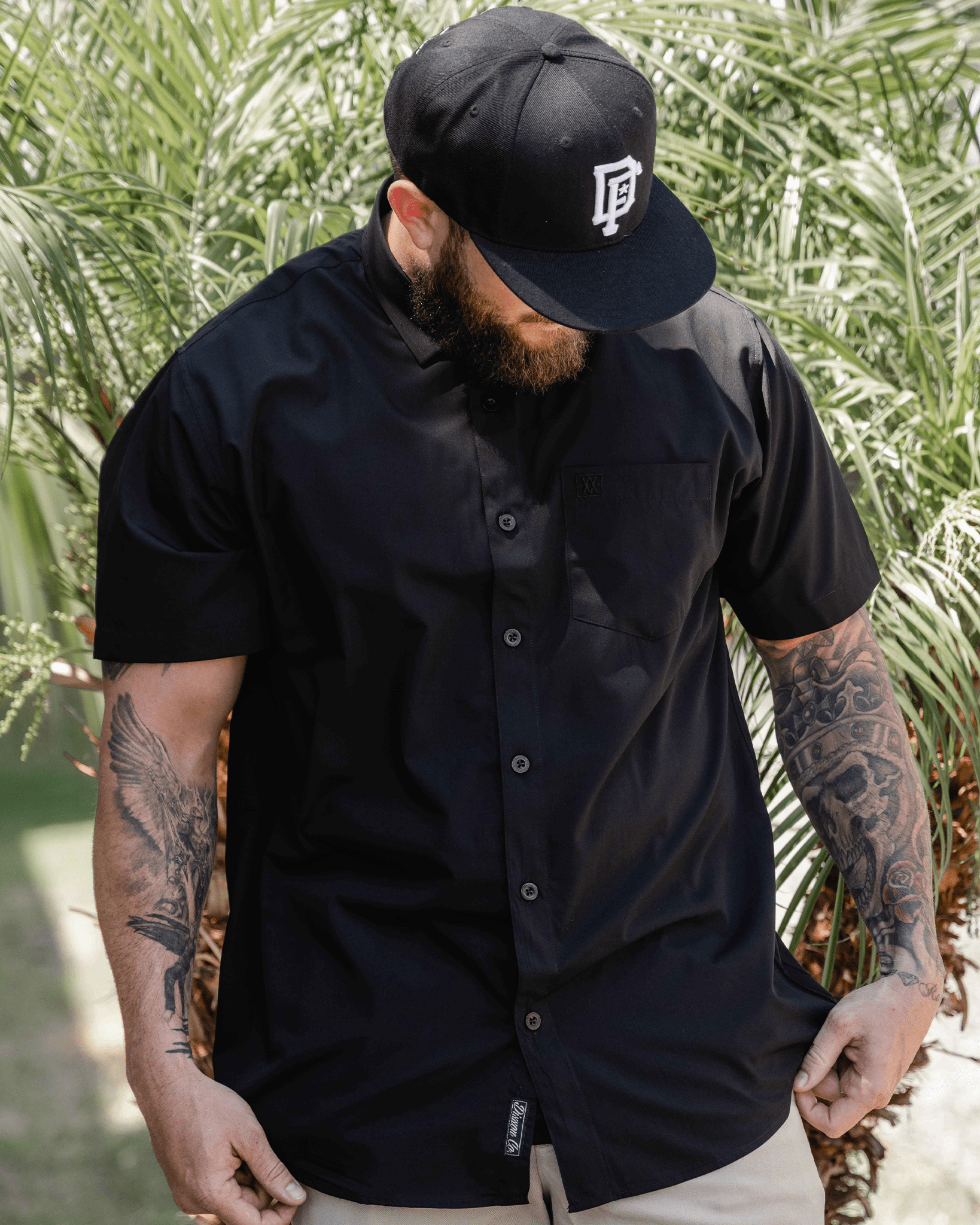 Solid Bamboo Short Sleeve 2.0 - Black | Dixxon Flannel Co.