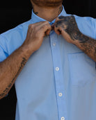 Solid Bamboo Short Sleeve 2.0 - Light Blue - Dixxon Flannel Co.