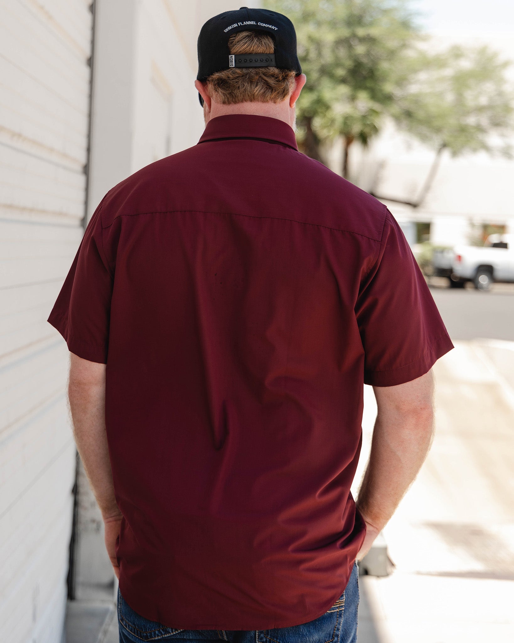 Solid Bamboo Short Sleeve 2.0 - Maroon - Dixxon Flannel Co.