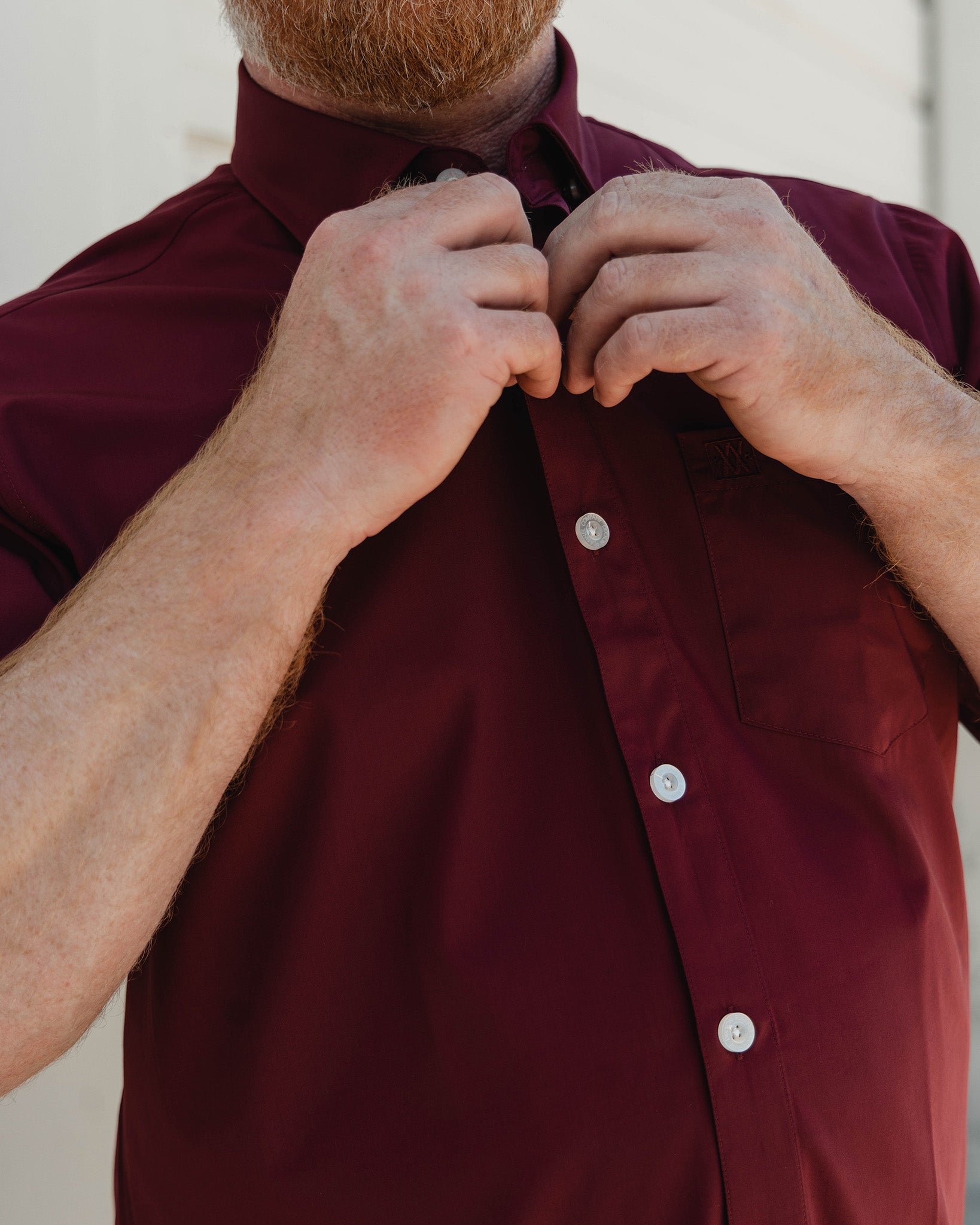 Solid Bamboo Short Sleeve 2.0 - Maroon - Dixxon Flannel Co.