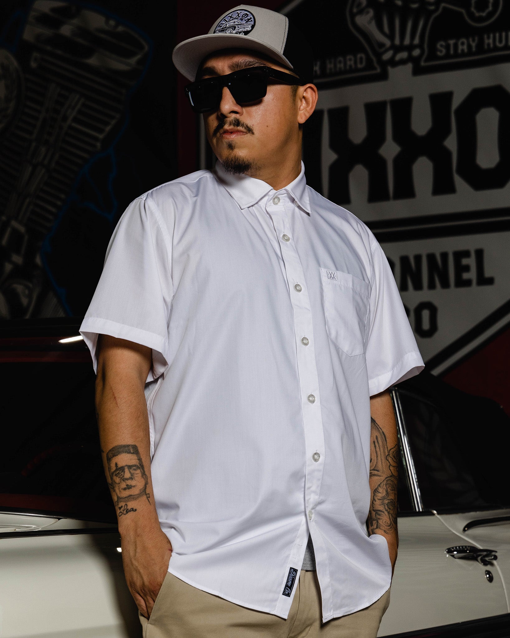 【oan】Hide Short Sleeve T-shirt DROP DEAD Short Sleeve T-Shirt: Lament (Oversized) | AREA-23