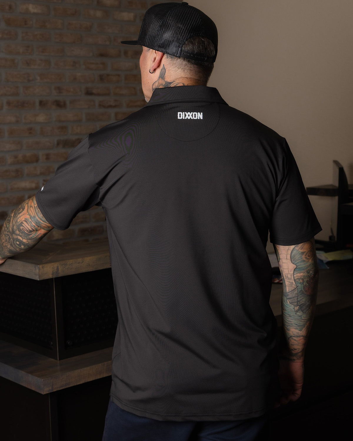 Solid Party Polo - Black - Dixxon Flannel Co. view 2