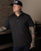 Solid Party Polo - Black - Dixxon Flannel Co.