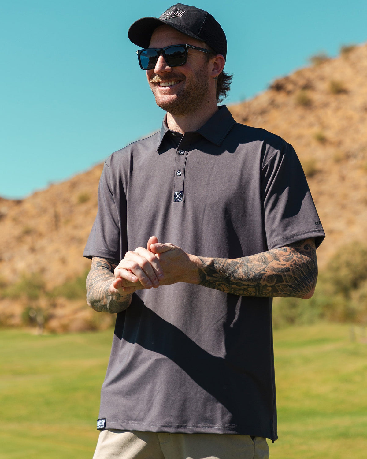 Solid Party Polo - Charcoal - Dixxon Flannel Co. view 5