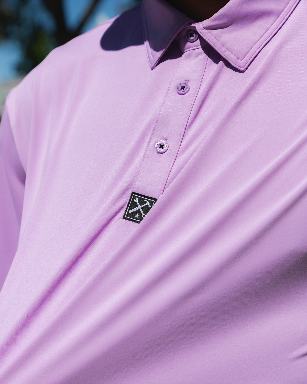 Solid Party Polo - Light Purple - Dixxon Flannel Co. view 6