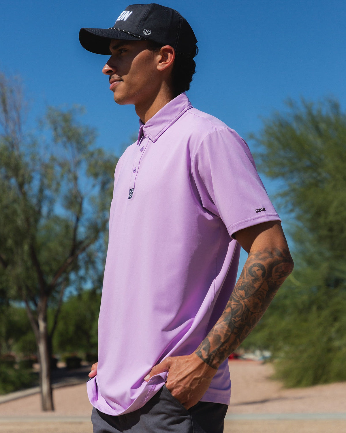 Solid Party Polo - Light Purple - Dixxon Flannel Co. view 3