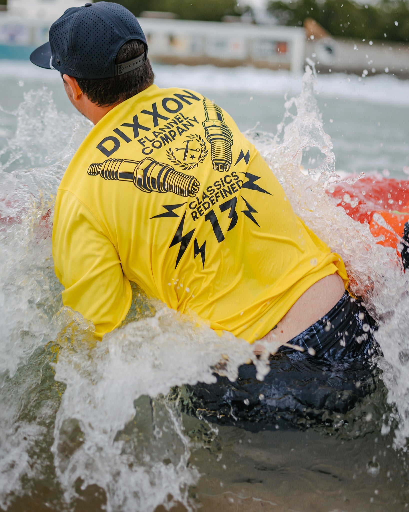Men's Sparky UV Long Sleeve T-Shirt - Yellow | Dixxon
