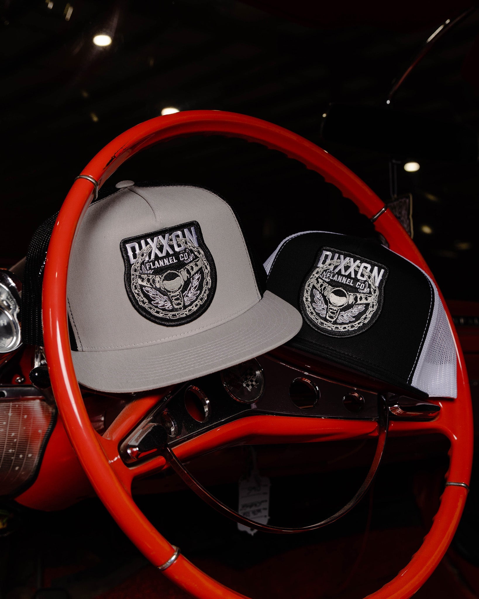 Spoke Flat Bill Trucker Snapback - Dixxon Flannel Co.
