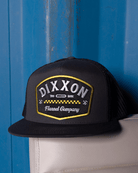 Station Flat Bill Trucker Snapback - Black & Yellow - Dixxon Flannel Co.
