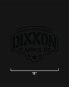 Stencil 12" Die Cut Sticker - Dixxon Flannel Co.