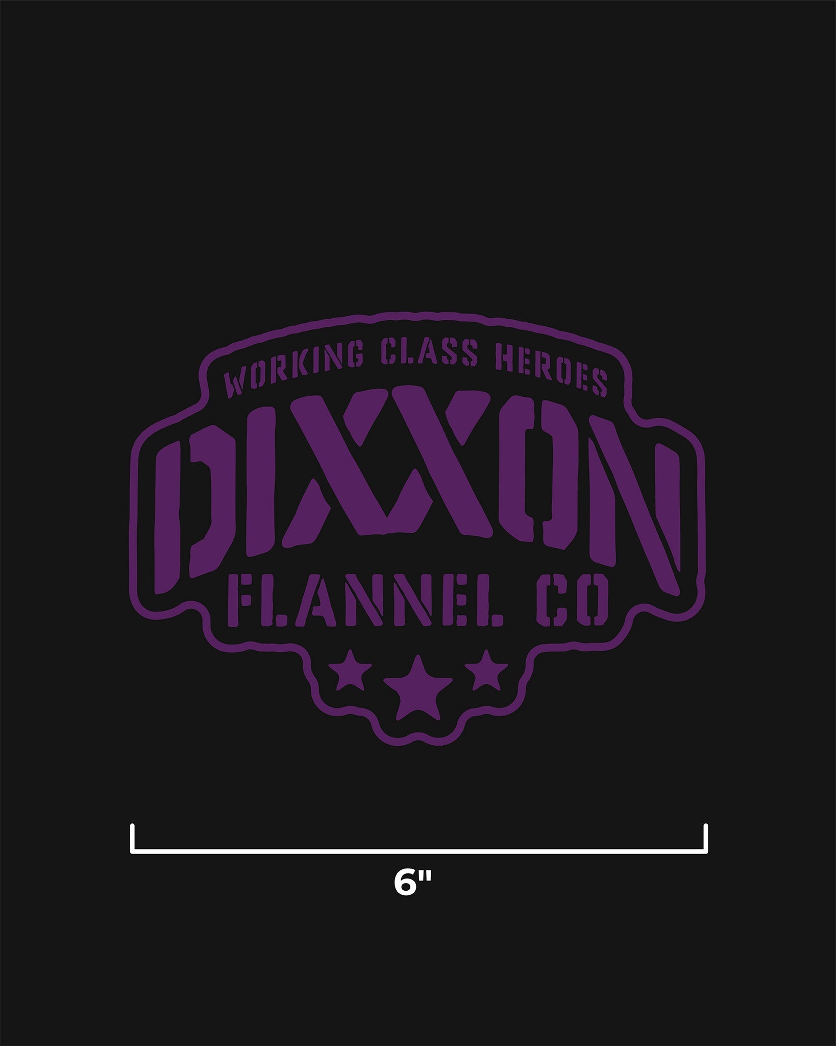 Stencil 6" Die Cut Sticker - Dixxon Flannel Co.