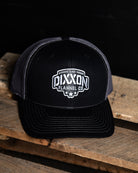 Stencil Logo Curved Bill Trucker Snapback - Dixxon Flannel Co.