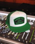 Support Your Local Budtender Flat Bill Trucker Snapback - Green - Dixxon Flannel Co.