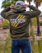 Tactical Badge Zip Up Hoodie - O.D. Green - Dixxon Flannel Co.
