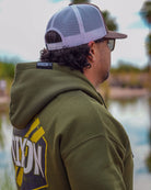 Tactical Badge Zip Up Hoodie - O.D. Green - Dixxon Flannel Co.