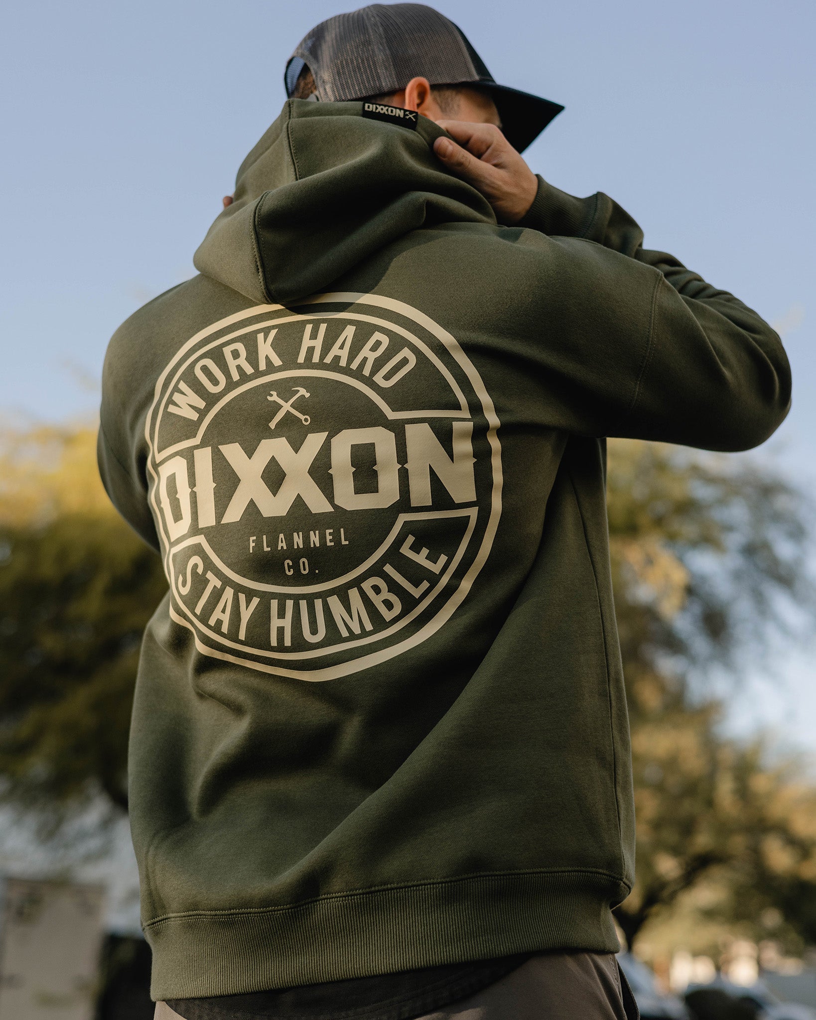 Tan Corpo Pullover Hoodie - O.D. Green - Dixxon Flannel Co.