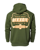 Tan Grille Zip Up Hoodie - O.D. Green - Dixxon Flannel Co.