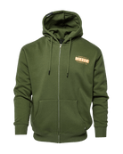 Tan Grille Zip Up Hoodie - O.D. Green - Dixxon Flannel Co.
